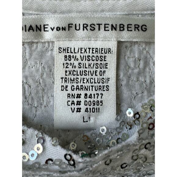 DIANE Von FURSTENBERG SPARKLEY TOP, Large - Picture 4 of 8